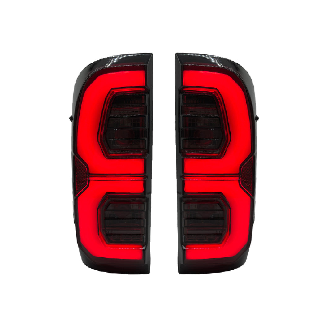 LED Tail-Lights Suitable For Toyota Hilux 2005 - 2015 | Blacked Out V2