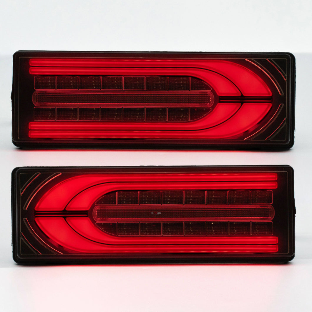 C Series LED Tail Lights | ( Pair ) Black