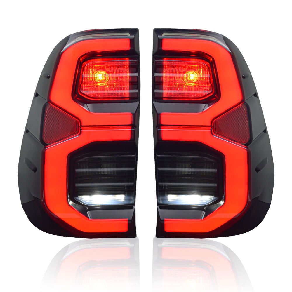 LED Tail-Lights Suitable For Toyota Hilux 2015 - Now | Blacked Out V2