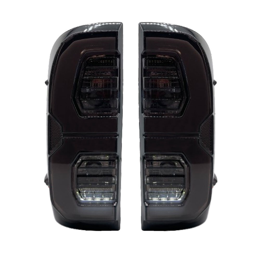 LED TailLights Suitable For Toyota Hilux 2005 2015 Blacked Out V2