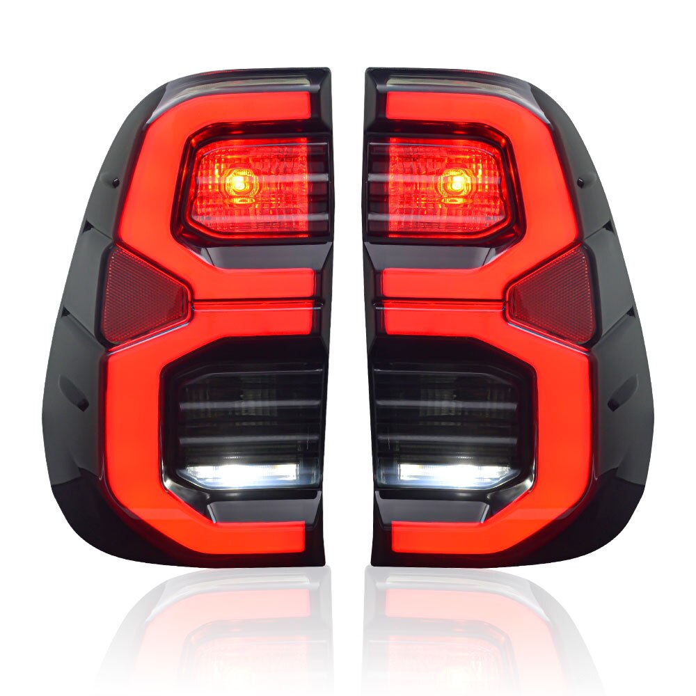 LED TailLights Suitable For Toyota Hilux 2015 Now Blacked Out V3